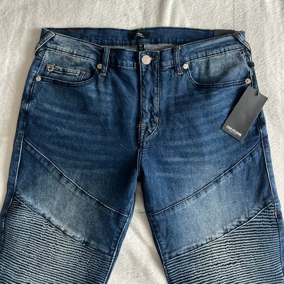 True Religion Brand Jeans Rocco Relaxed Skinny Denim Jean Men's Size 34Wx32L NWT - Picture 4 of 11